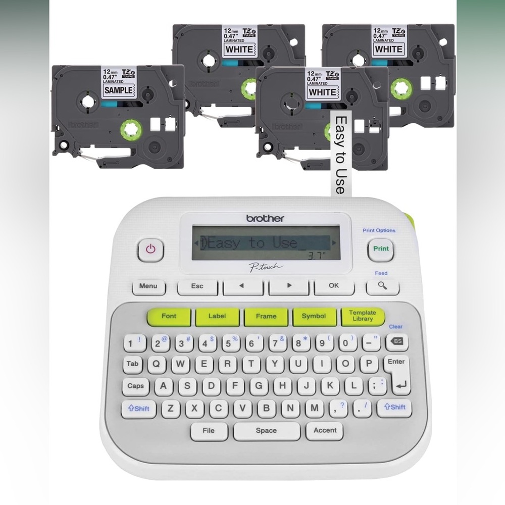Brother P-touch PT-D210BP Label Maker in Brown Box